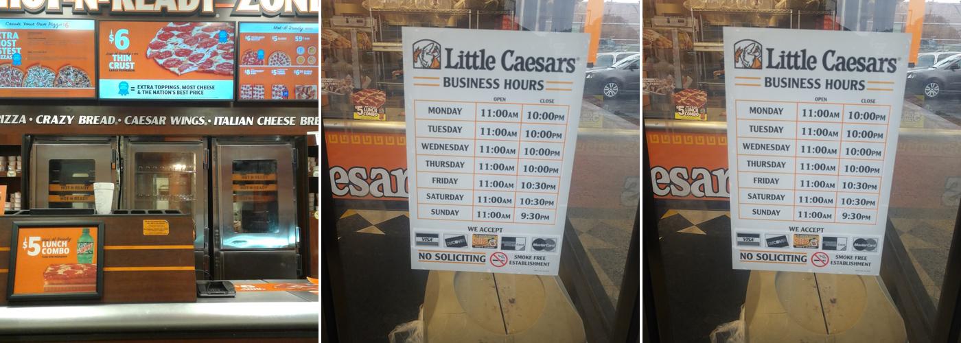 Little Caesars Pizza Menu