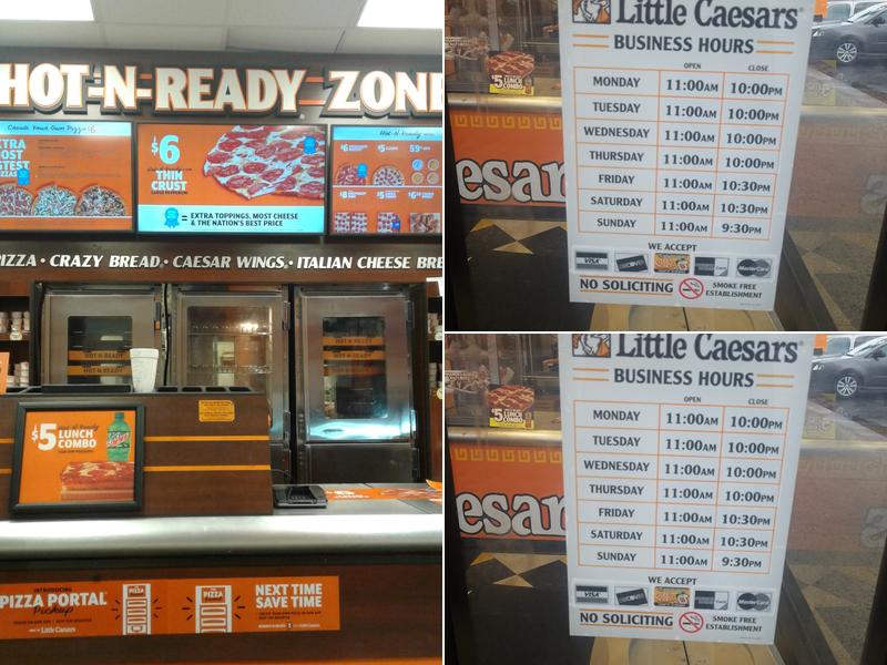 Little Caesars Pizza Menu
