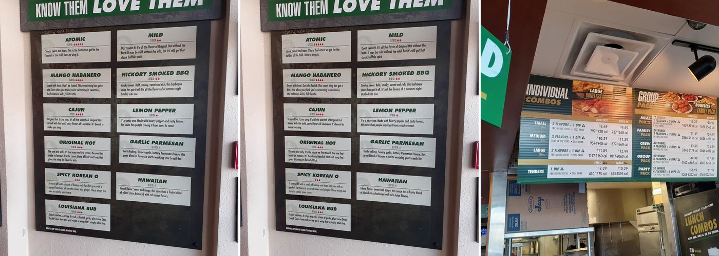 Wingstop Menu