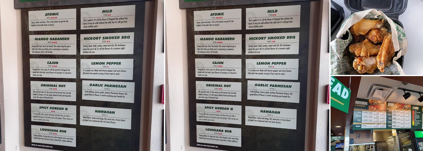 Wingstop Menu