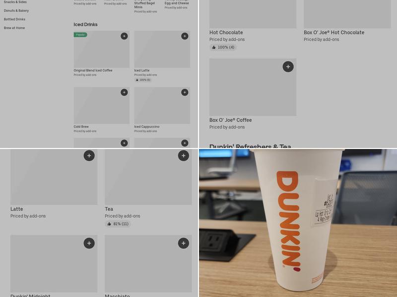 Dunkin' Menu