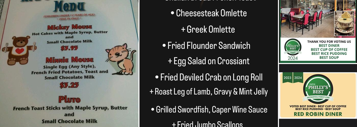 Red Robin Diner Menu