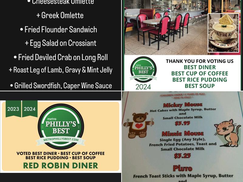 Red Robin Diner Menu