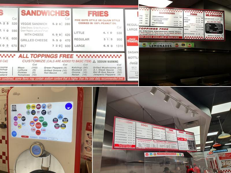 Five Guys Menu