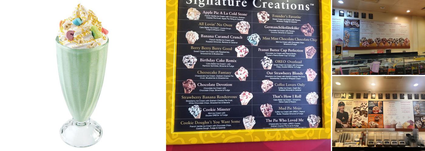 Cold Stone Creamery Menu