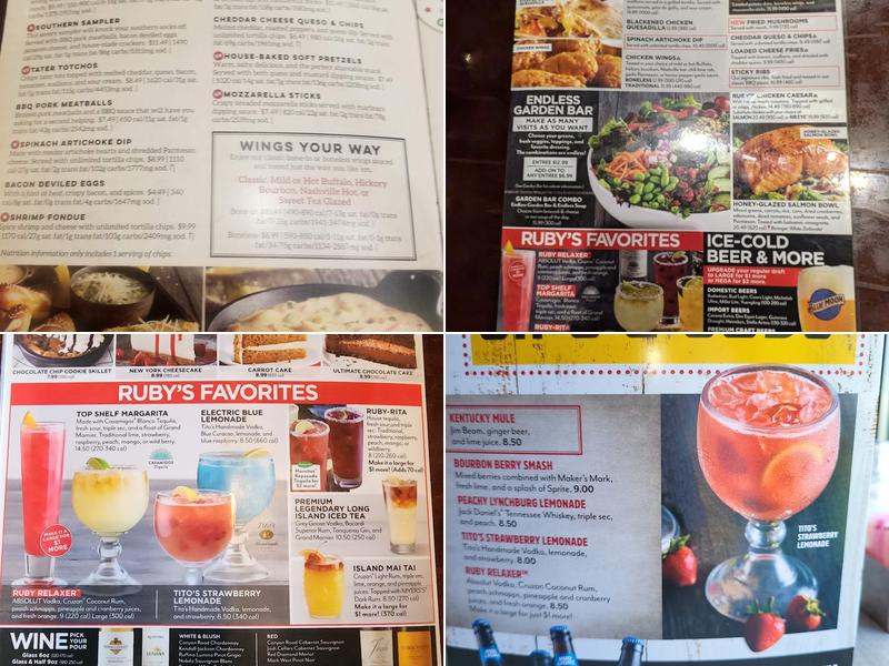 Ruby Tuesday Menu