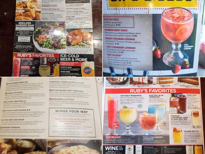 Ruby Tuesday Menu