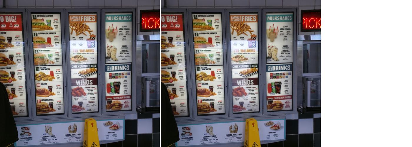 Checkers Menu
