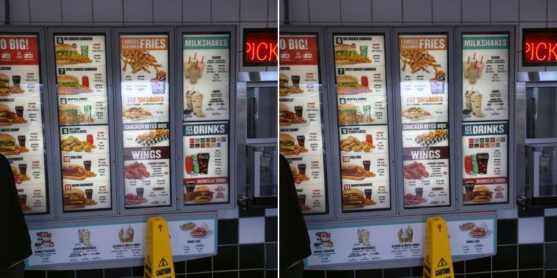 Checkers Menu