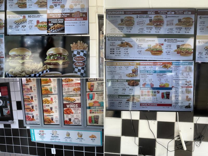 Checkers Menu