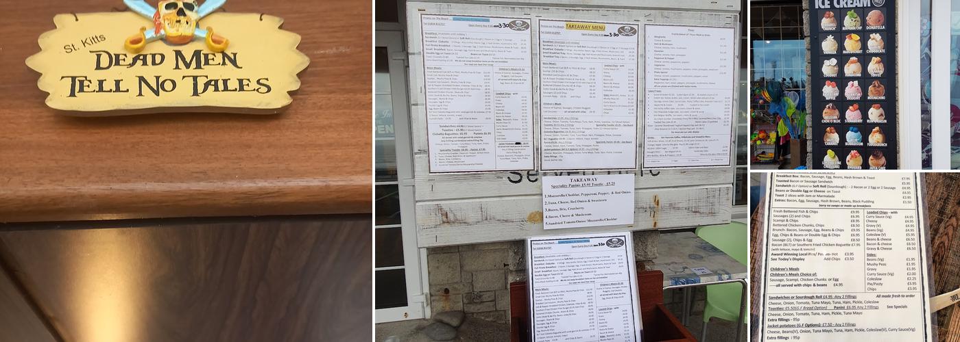 The Pirate Café Menu