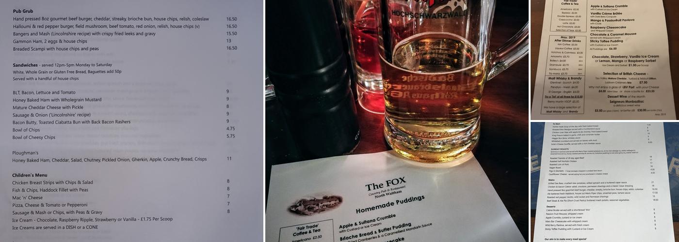 The Fox Menu