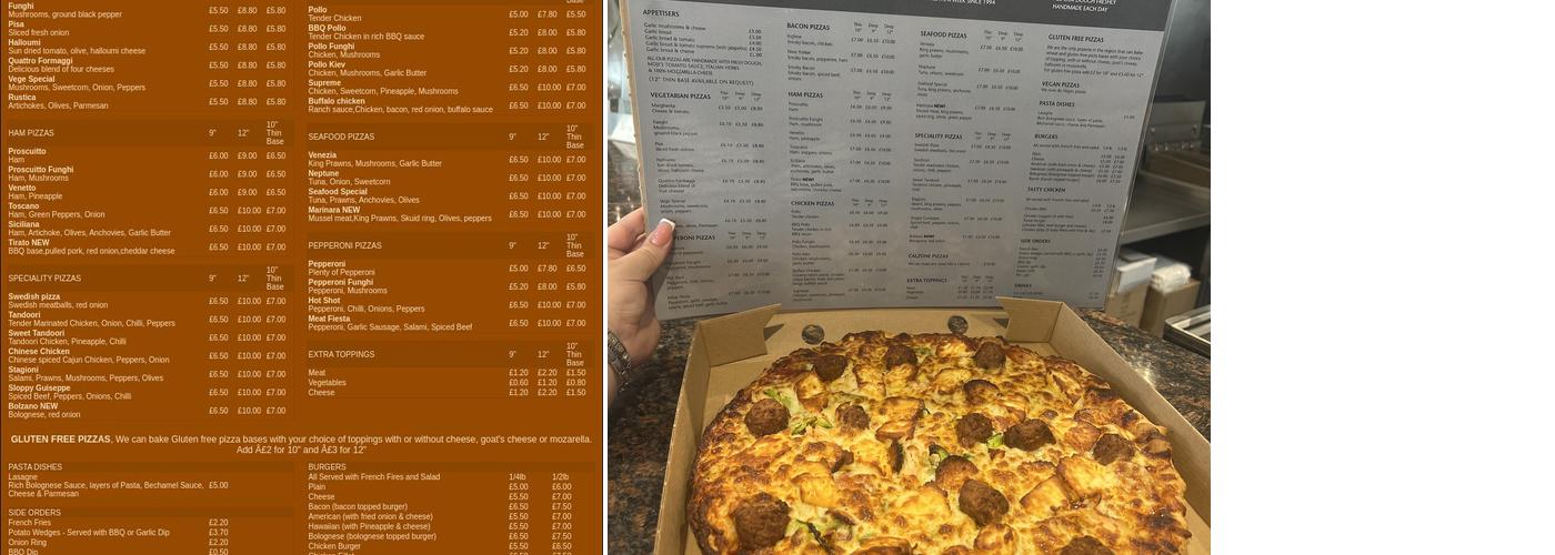 Moji's Pizzeria Menu