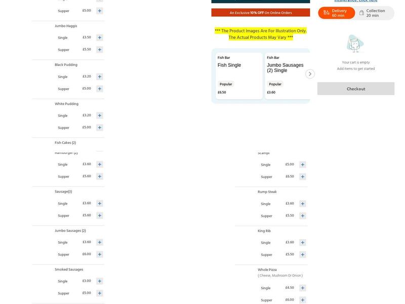 Franco's Takeaway Dalkeith Menu