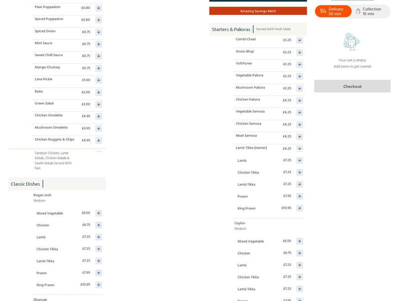 Ruby Murray Takeaway Menu