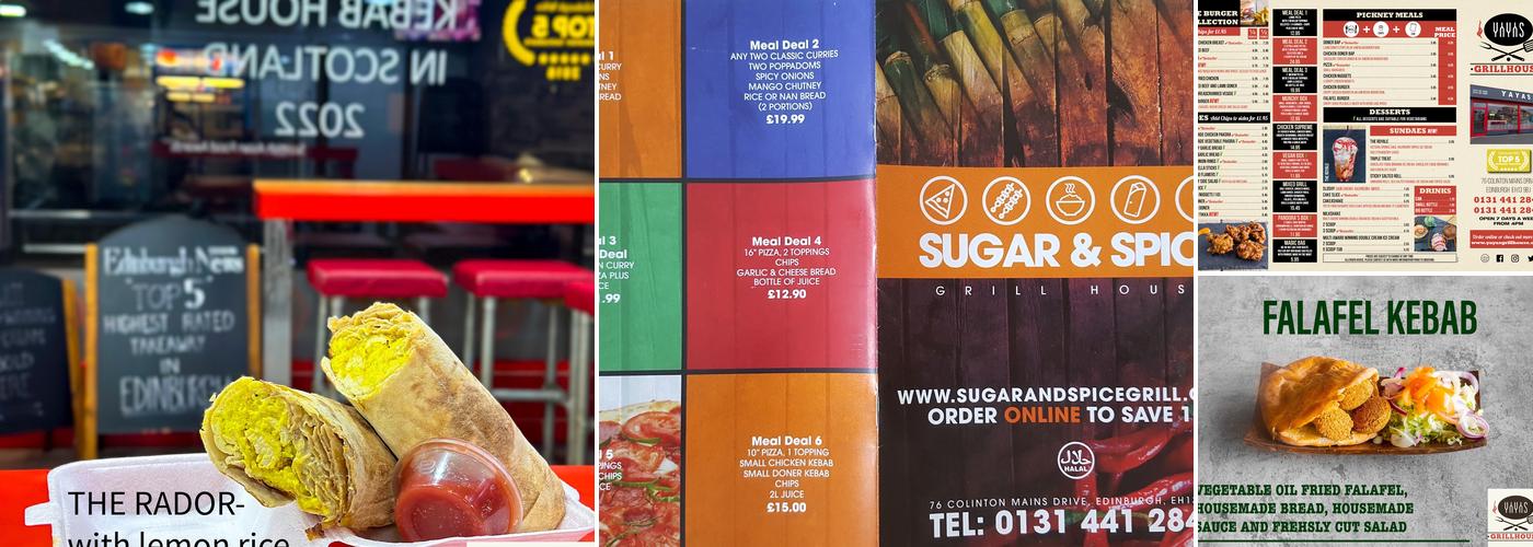 Yayas Grillhouse Menu