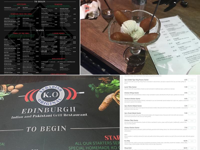 Kebabish Original (Edinburgh) Menu