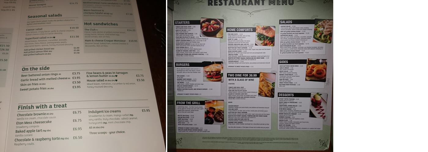 Holiday Inn Glasgow Airport, an IHG Hotel Menu
