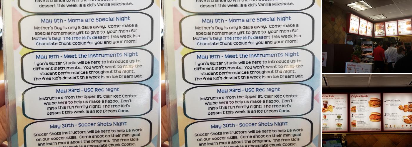 Chick-fil-A Menu