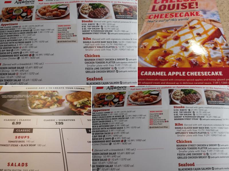 Applebee's Grill + Bar Menu