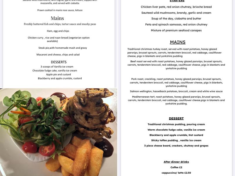 Shuckburgh Arms Menu