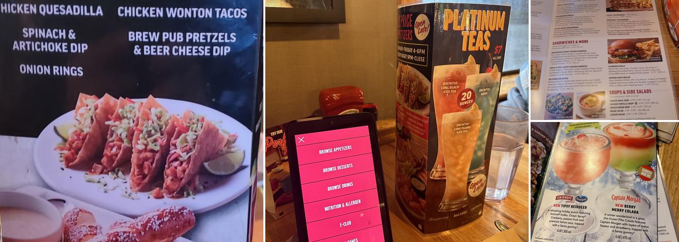Applebee's Grill + Bar Menu