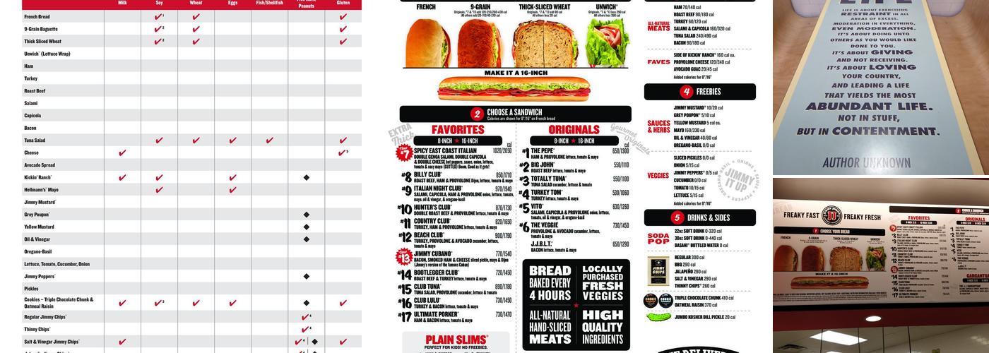 Jimmy John's Menu