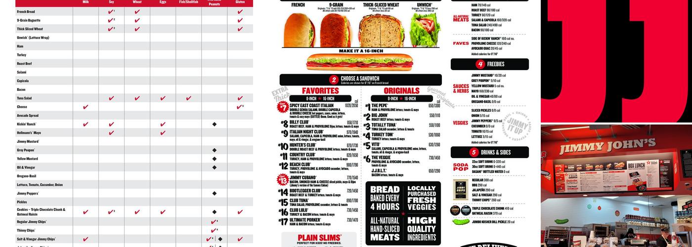 Jimmy John's Menu