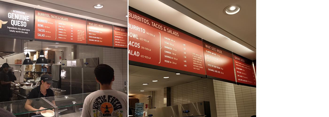 Chipotle Mexican Grill Menu