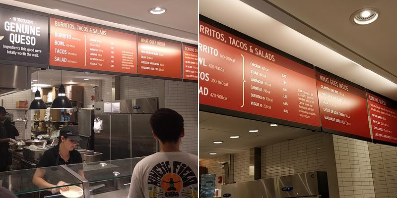 Chipotle Mexican Grill Menu