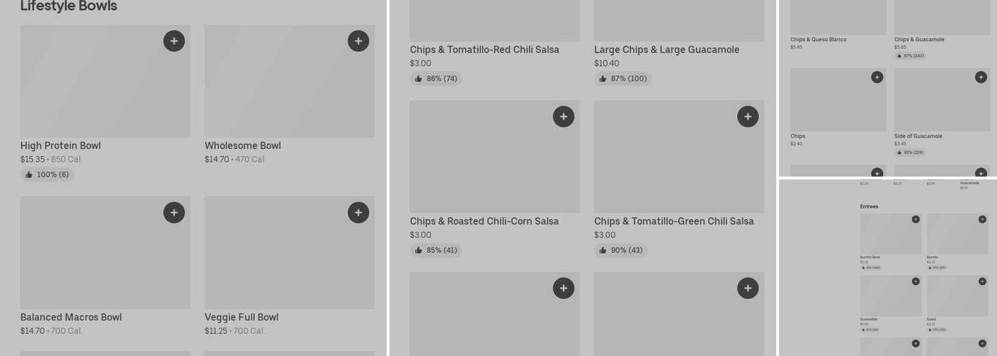 Chipotle Mexican Grill Menu