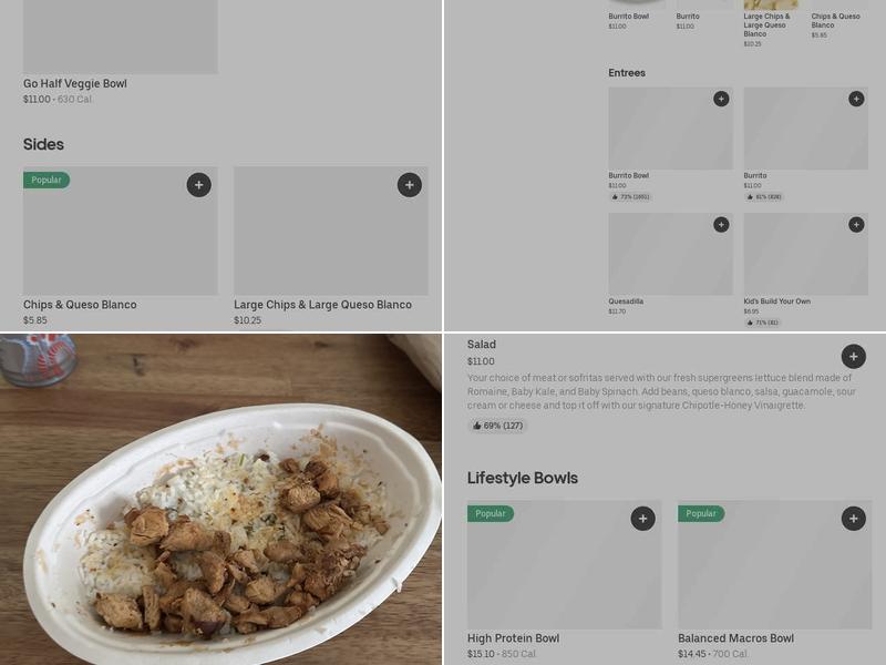 Chipotle Mexican Grill Menu
