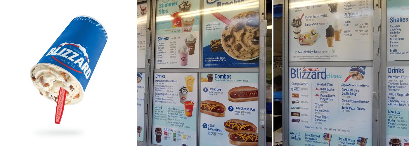 Dairy Queen (Treat) Menu
