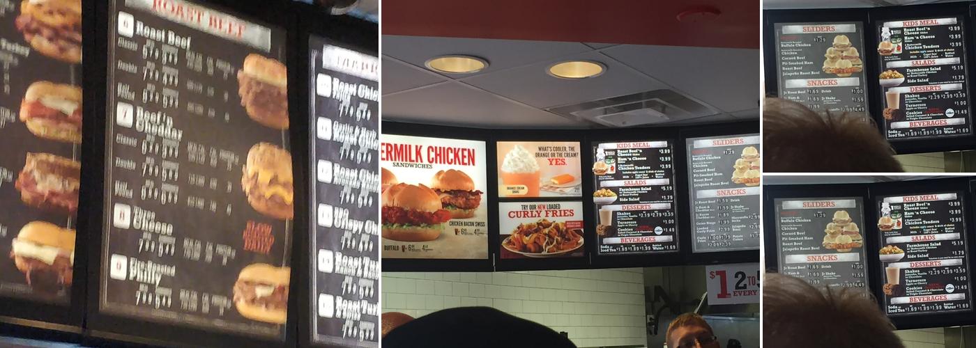 Arby's Menu