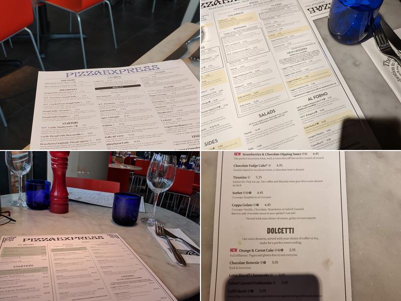 Pizza Express Menu