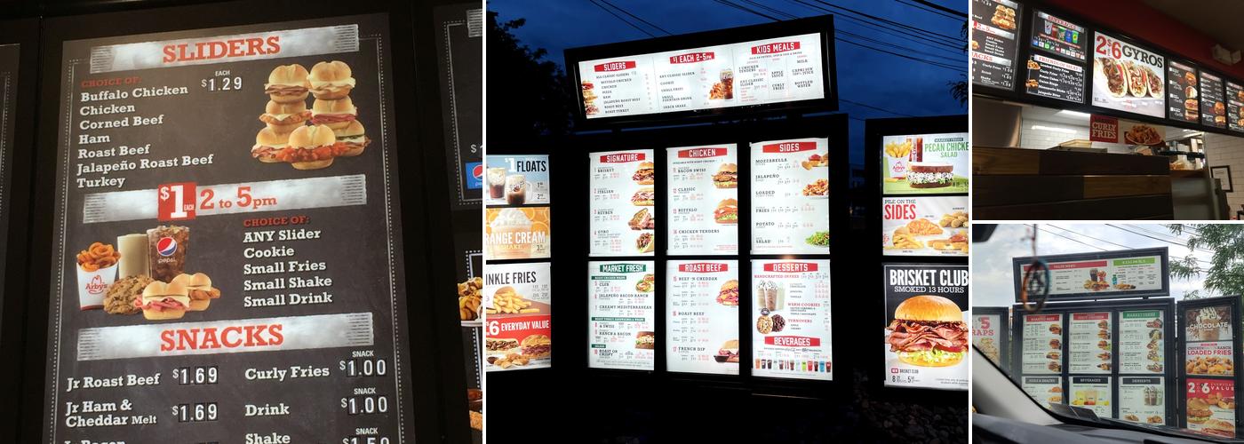 Arby's Menu