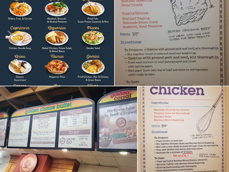 Golden Corral Buffet & Grill Menu
