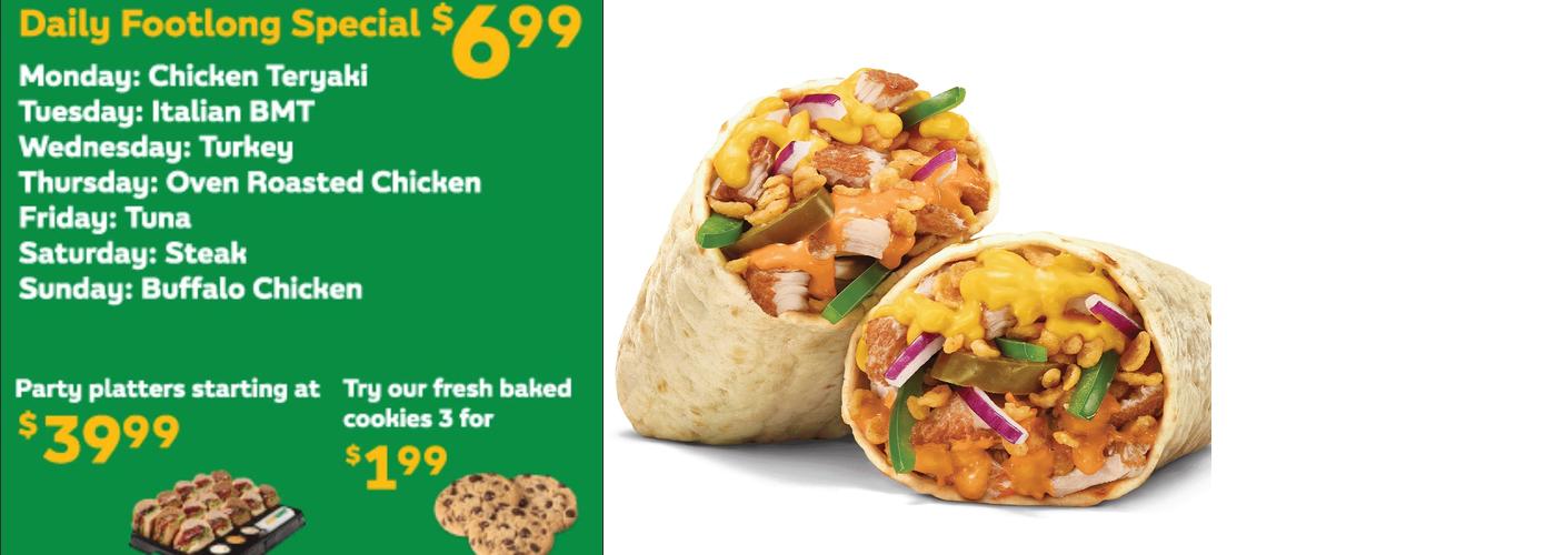 Subway Menu