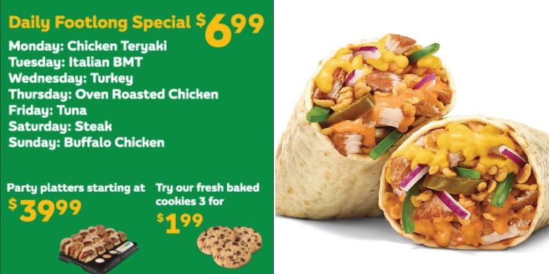 Subway Menu