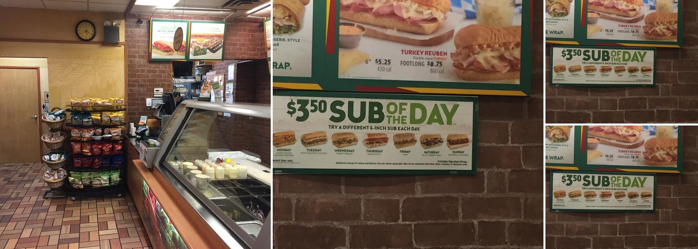 Subway Menu