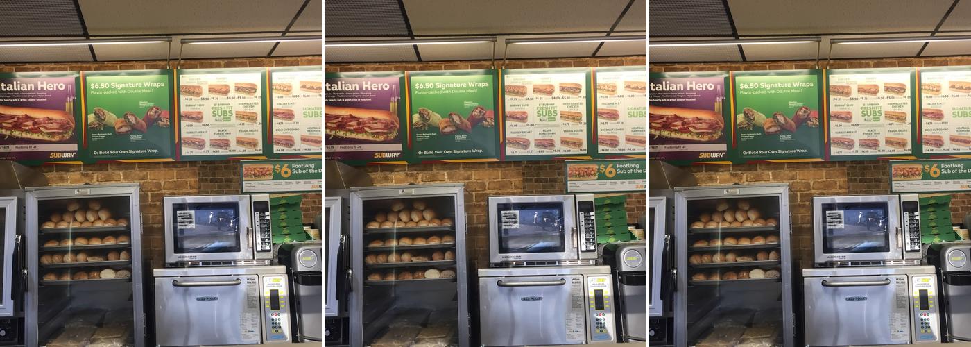 Subway Menu