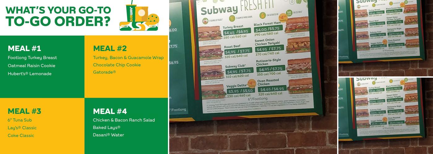 Subway Menu