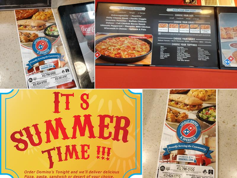 Domino's Pizza Menu