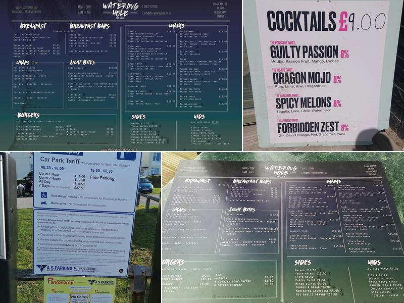 The Watering Hole Menu