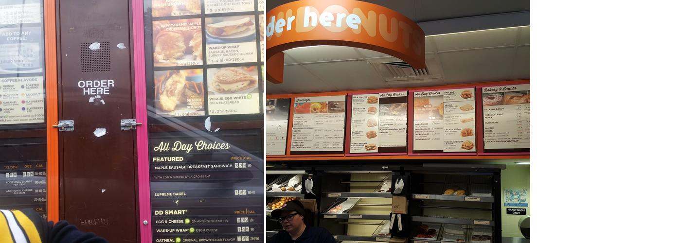 Dunkin' Menu
