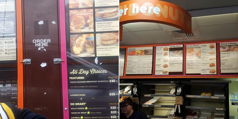 Dunkin' Menu