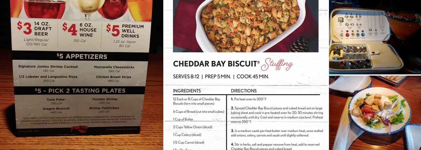 Red Lobster Menu