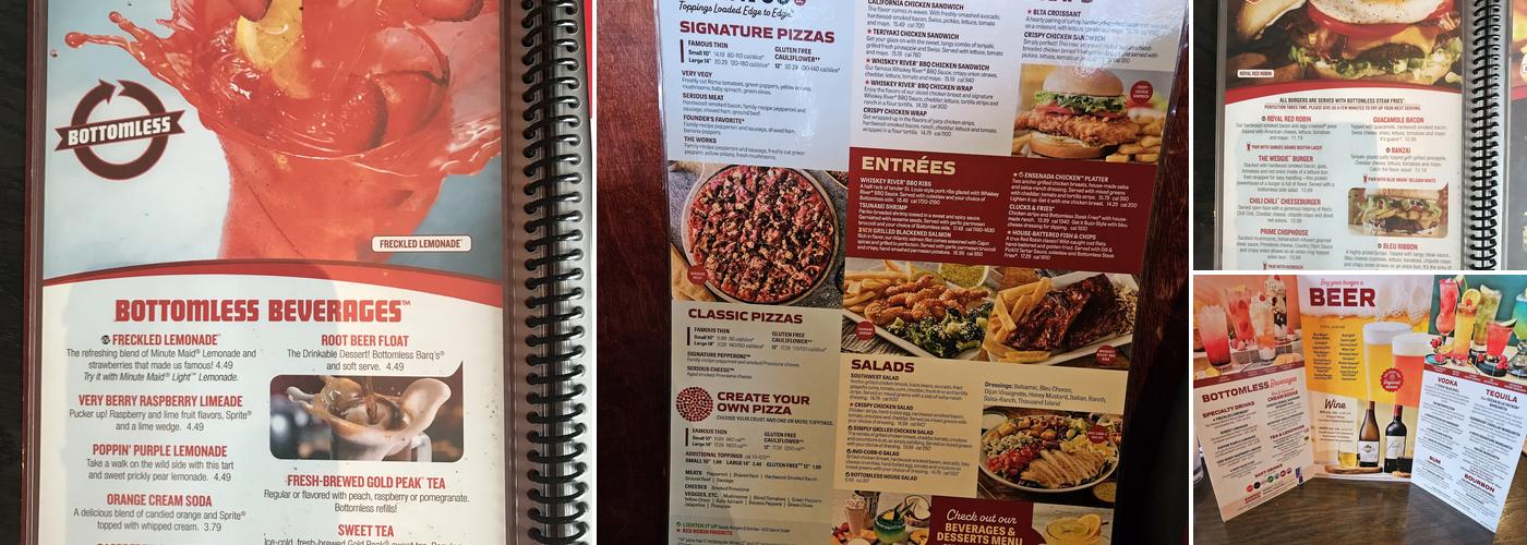 Red Robin Gourmet Burgers and Brews Menu