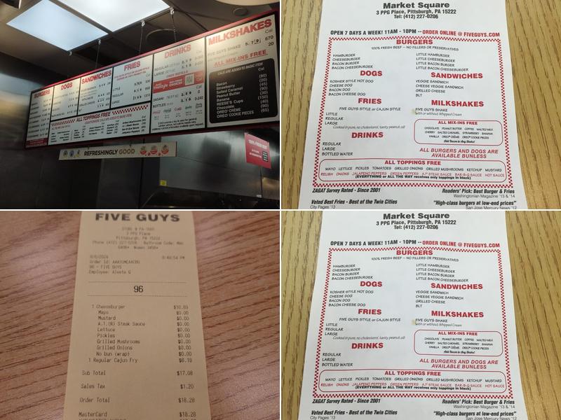 Five Guys Menu