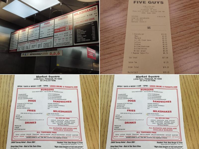 Five Guys Menu